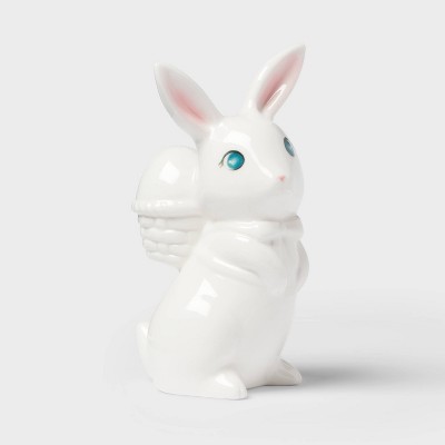 Ceramic Bunny with Backpack Easter Animal Figurines - Spritz™