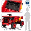 12V Kids Ride On Dump Truck with Remote Control,4 Wheeler Construction Vehicles with Electric Dump Bed - 3 of 4