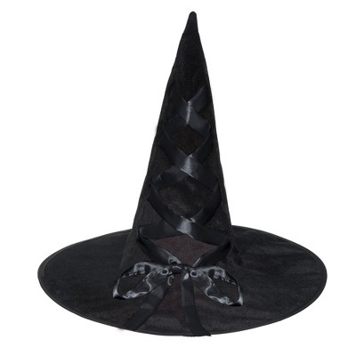 Underwraps Costumes Witch Hat With Ribbon Adult Costume Accessory ...