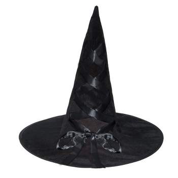 Underwraps Costumes Witch Hat with Ribbon Adult Costume Accessory | Black