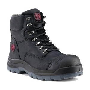81N07 Work Boots for Men, Composite Toe, YKK Zipper, 6" Non-Slip Safety Leather Shoes, Static Dissipative, Breathable - 1 of 4