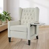 Lyngins Modern Adjustable Recliner Chair with Wing Back & Foldable Table & Footrest,Accent Chair for Living Room,Bedroom - 3 of 4
