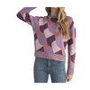 Women's Colorful Abstract Knit Sweater - &merci - 3 of 4