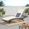 Christopher Knight Home Salem Outdoor Wicker Armless Adjustable Chaise Lounge with Cushion - 2 of 4