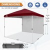 EAGLE PEAK Pop Up Canopy Tent with 1 Sidewall, Easy Setup Event Tent - 2 of 4