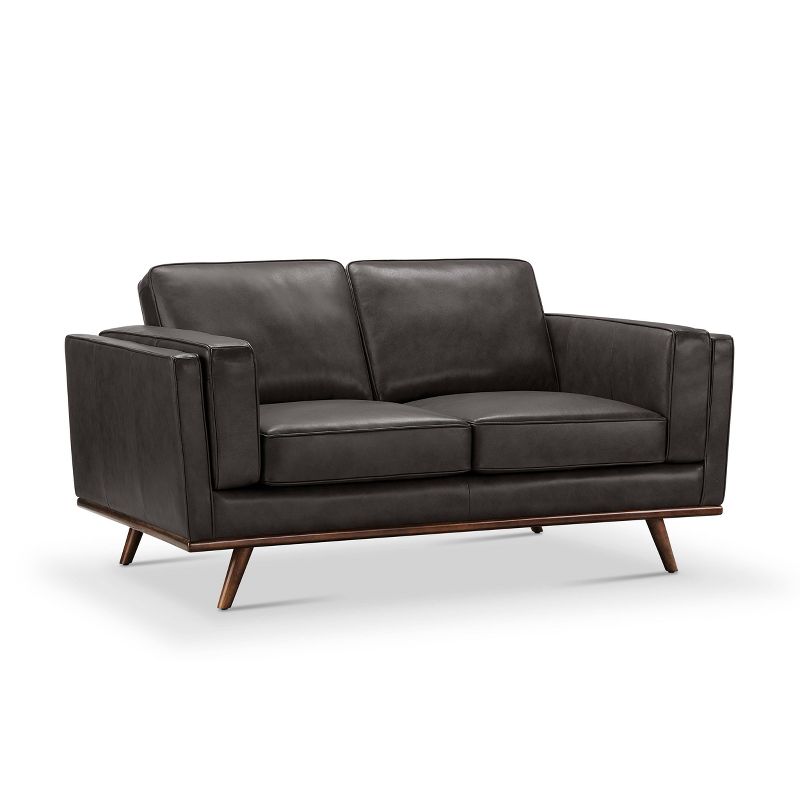 Taverly Leather Loveseat - Abbyson Living, 1 of 8