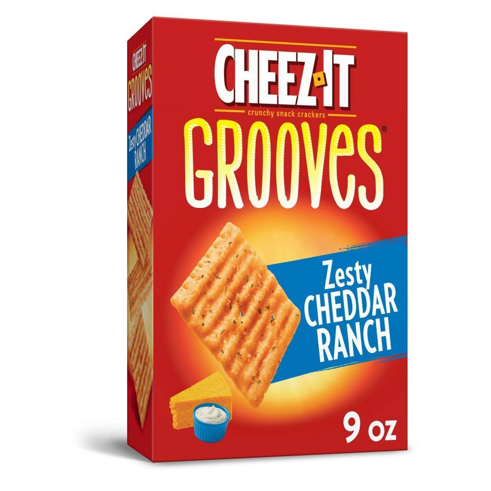 UPC 024100594733 product image for Cheez-It Zesty Cheddar Ranch Grooves Crispy Cracker Chips - 9oz | upcitemdb.com