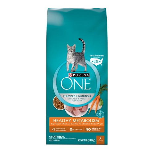 Purina ONE Healthy Metabolism Adult Premium Dry Cat Food - 7lb Bag : Target