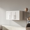 SKRAN Stackable Wall Mounted Storage Cabinet, 11.81" D x 31.50" W x 29.92" H- MDF Material - 2 of 4