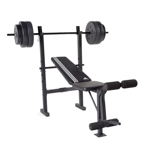 Adidas Compact Combo Training Starter Bench With Weight Set 100