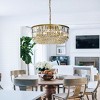 ALOADECOR 5 Lights 24" Modern Glam Crystal Round Chandelier - 4 of 4