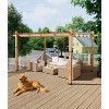 Aluminum Pergola with Adjustable Canopy, Rust-Proof Metal Gazebo, All-Weather & UV-Resistant Outdoor Shelter - 3 of 4