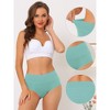 Allegra K Women's High Waist Available in Plus Size Tummy Control Brief 2 Packs - image 3 of 4