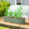 Outsunny Galvanized Raised Garden Bed Kit, Metal Planter Box with Safety Edging - 3 of 4