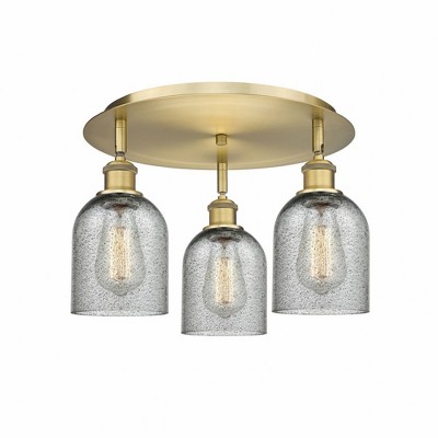 Caledonia - 3 Light Flush Mount In Industrial Style-9.5 Inches Tall and 16.75 Inches Wide