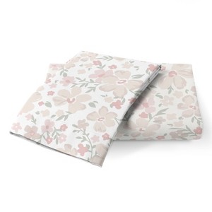 Makemake Organics GOTS Certified Organic Cotton Pillowcase - Ultra Soft Breathable Fits (14"x19", Blossom) Set of 2 - 1 of 4