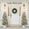 Best Choice Products Pre-Lit Potted Flocked Christmas Tree, Classic Artificial Holiday Décor, w/ Twinkling White LEDs - 3 of 4