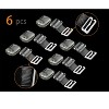 INSPIRE CHIC Women's Soft Transparent Fashion Secrets Bra Strapless Replacement Invisible Shoulder Straps Clear 3 Pairs Width: 1.5cm/ 5/8" - 2 of 4