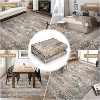 6x9 Neutral Area Rug for Living Room, Soft Vintage Distressed Washable Large Area Rugs Retro Abstract Indoor Floor Carpet, Low Pile,Taupe Multi - 4 of 4