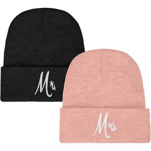 MSDC 2 Pack Beanie for Men Women Slouchy Beanie Hats Winter Knit Caps Soft Ski Hat Unisex - 1 of 4