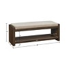 NicBex 40.16" Storage Bench Shoe Rack Bench Shoe Storage Organizer with Lower Shelf for Entryway - 2 of 4