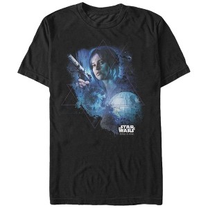 Men's Star Wars Rogue One Jyn Death Star Pyramid T-Shirt - 1 of 4