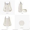 BABYYER Crossbody Water Bottle Bag Water Bottle Pouch Mug Holder with Shoulder Strap for Walking, Hiking and Cycling - 3 of 4