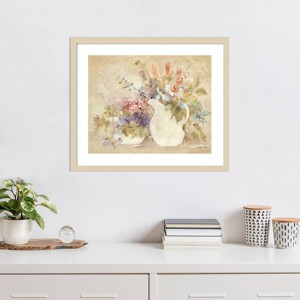 Amanti Art Cascading Floral II by Cheri Blum Wood Framed Wall Art Print - 1 of 4