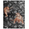 Washable Area Rugs for Living Room – Soft Vintage Style, plus Botanical Non-Slip Ultra-Thin Floor Carpet for Dining Room and Home Office - 4 of 4