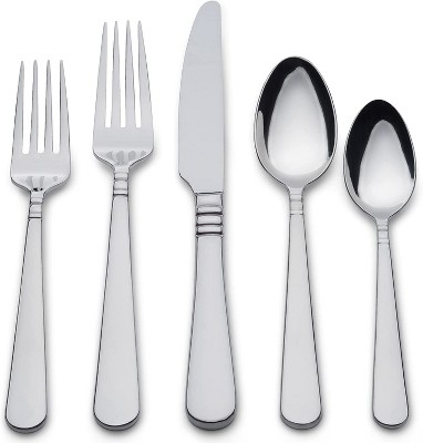 Chefs 18/10 Stainless Steel 44pc Flatware Set, Service for 8, Harlow