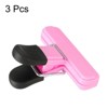 Unique Bargains Plastic Stainless Steel Storage Clips for Food Bag Sealing Paper File Photo 3 Pcs - 3 of 4