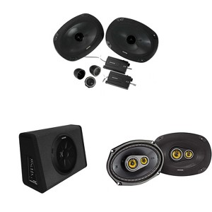 Kicker 11PT250 Powered Sub Enclosure & 46CSS694 6x9" Component, 46CSC6934 6x9" Bundle - 1 of 4