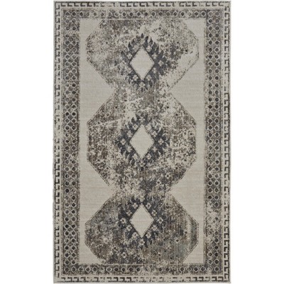 Kano Transitional Distressed Ivory/Taupe/Gray Area Rug
