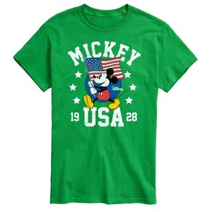 Men's - Disney - Mickey Mouse USA Flag 1928 Short Sleeve Graphic T-Shirt - 1 of 4