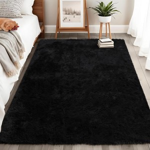 Luxury Shag Area Rugs for Living Room Bedroom Non-Slip Fluffy Soft Shaggy Rug Carpet Indoor Plush 8x10 Rug for Kids Play Room Nursery Home Dorm Decor - 1 of 4