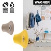 WAGNER – design yourself Multipurpose Wall Hook Set, Black Rubber & Steel, 4pc — Supports up to 35 lbs - 3 of 4