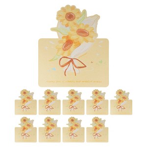 Unique Bargains Greeting Cards Floral Pattern for All Occasions 10 Pcs - 1 of 4