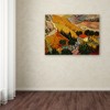 Trademark Fine Art -Vincent van Gogh 'Landscape with House' Canvas Art - 3 of 3