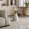 CAVINAS Tray Tables with Base, Wrought Iron Living Room Side Tables, Modern Center Table for Living Room, Bedroom - 4 of 4