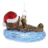 Kurt Adler Noble Gems Glass Ornament for Christmas Tree, Sea Otter - 3 of 3