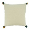 Saro Lifestyle Fringe Lace Appliqué Down-Filled Throw Pillow - 2 of 3