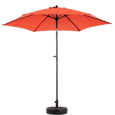 KTMBDW 9'Outdoor Patio Umbrella,Outdoor Table Umbrella, Yard Umbrella,Market Umbrella with 6 Sturdy Ribs,Push Button Tilt and Crank(Base Not Included)