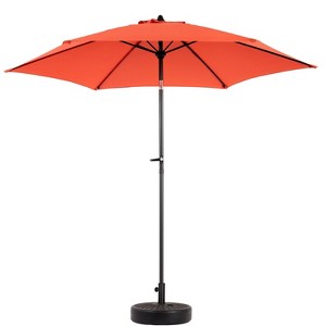 KTMBDW 9'Outdoor Patio Umbrella,Outdoor Table Umbrella, Yard Umbrella,Market Umbrella with 6 Sturdy Ribs,Push Button Tilt and Crank(Base Not Included) - 1 of 4