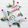The Lakeside Collection Let It Snow Embroidered Accent Pillows - 2 of 4