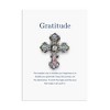 Anna-Kaci Iridescent Rhinestone Cross Fashion Style Brooch Pin with Gift Message Card Envelope - 2 of 4