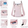 BABYYER Crossbody Water Bottle Bag Water Bottle Pouch Mug Holder with Shoulder Strap for Walking, Hiking and Cycling - 4 of 4