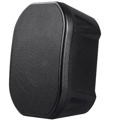 Monoprice Commercial Audio 70V 4-inch Weatherproof 2-Way Speakers with Wall Mount Bracket (Pair Black)