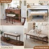 Entryway Storage Bench with Cushioned Seat Shoe Rack with 2 Drawers and Storage Shelf,Shoe Rack with Cushioned Seat and Drawers - 4 of 4