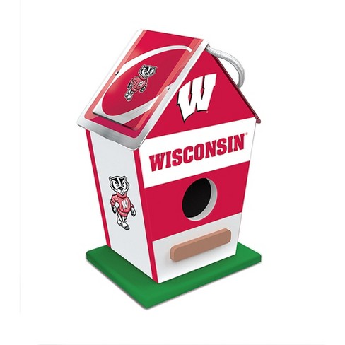 MasterPieces Officially Licensed NCAA Wisconsin Badgers outdoor wood birdhouse!. - image 1 of 3