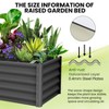 2PCS Galvanized Raised Garden Bed, 6x3x1.5ft Metal Raised Garden Beds Outdoor - Heavy-Duty Planter Boxes Outdoor for Vegetables, Herbs, Flowers - 3 of 4